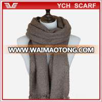 New Design Women Fashion High Quality woven fabric Winter Solid Color Scarf