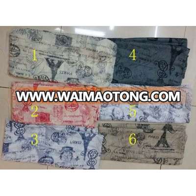 Hot Sale My Own Digital Scarf Printing Cute Owl Printed Voile Scarf From Real Scarf Factory